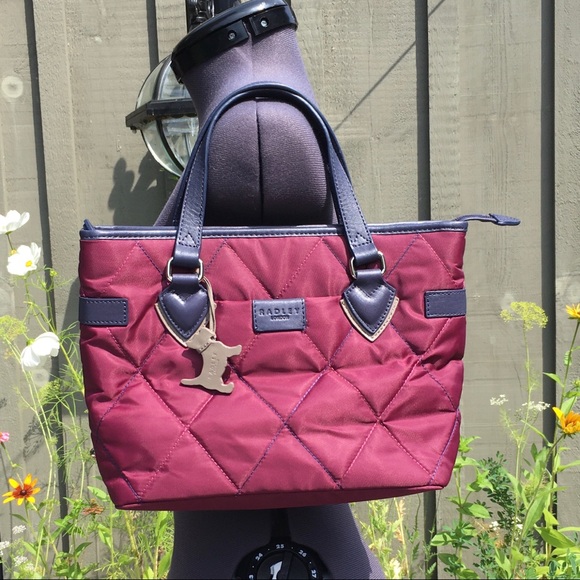 RADLEY LONDON Bags Radley Of London Quilted Nylon Leather Trim Bag Poshmark